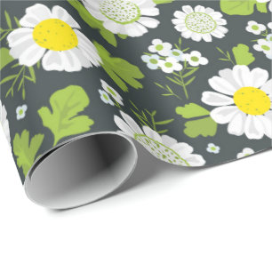 Daisy Flowers Pattern Cadeaupapier