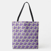 Daisy Flowers Pattern Canvas tas (Voorkant)
