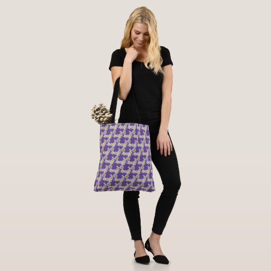 Daisy Flowers Pattern Canvas tas (Op model)
