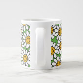 Daisy Flowers Pattern Grote Koffiekop (Achterkant)