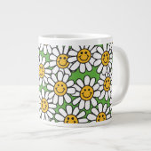 Daisy Flowers Pattern Grote Koffiekop (Voorkant rechts)