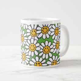 Daisy Flowers Pattern Grote Koffiekop