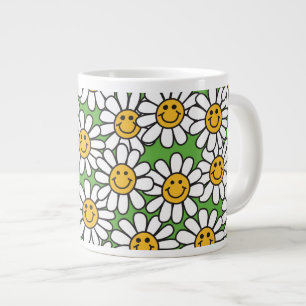 Daisy Flowers Pattern Grote Koffiekop