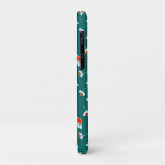 Daisy Flowers Pattern - Jade Green Case-Mate iPhone Case (Achterkant/links)