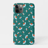 Daisy Flowers Pattern - Jade Green Case-Mate iPhone Case (Achterkant)