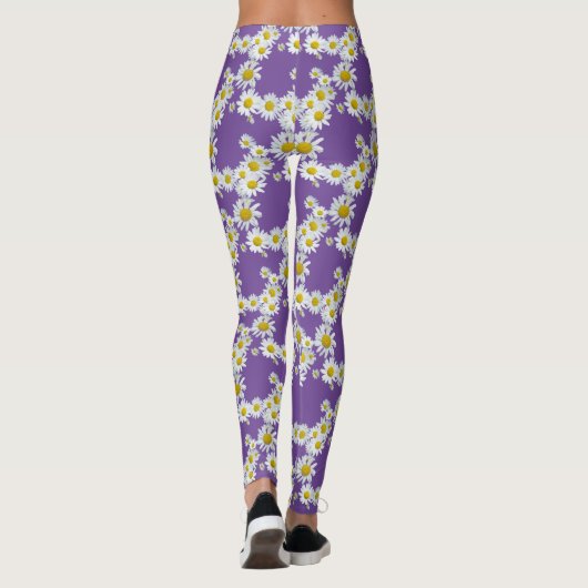 Daisy Flowers Pattern Legging (Achterkant)