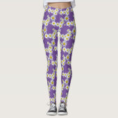 Daisy Flowers Pattern Legging (Voorkant)