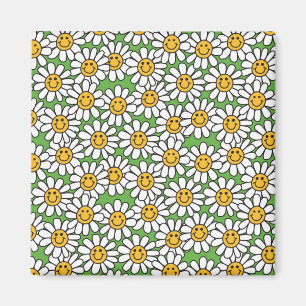 Daisy Flowers Pattern Magneet