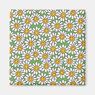 Daisy Flowers Pattern Magneet