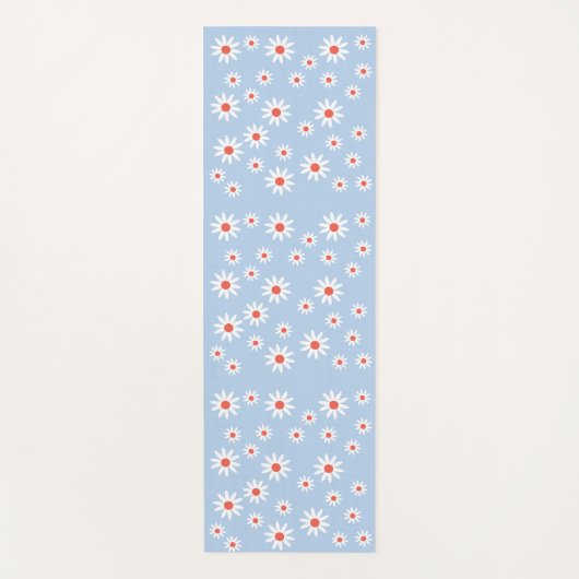 Daisy Flowers Pattern Yogamat (Voorkant)