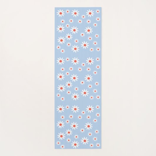 Daisy Flowers Pattern Yogamat (Achterkant)