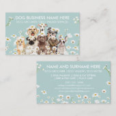Daisy Flowers Pet Sitter Walker hondenzorg Visitekaartje (Voorkant / Achterkant)