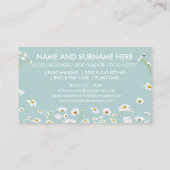 Daisy Flowers Pet Sitter Walker hondenzorg Visitekaartje (Achterkant)