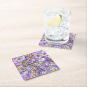 Daisy Flowers Polka Dot Zomer Bloemen Bloemen Bloe Kartonnen Onderzetters (Insitu)