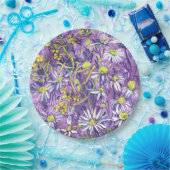 Daisy Flowers Polka Dot Zomer Bloemen Bloemen Bloe Papieren Bordje (Feest)