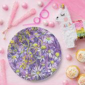 Daisy Flowers Polka Dot Zomer Bloemen Bloemen Bloe Papieren Bordje (Feest)