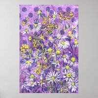 Daisy Flowers Polka Dot Zomer Bloemen Bloemen Bloe