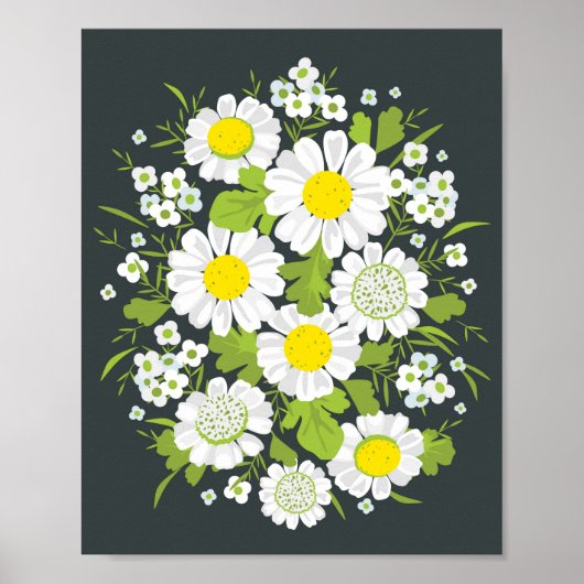 Daisy Flowers Poster (Voorkant)