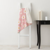 Daisy flowers seamless pattern. Floral backgrounda Sherpa Deken (In situ)