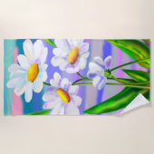 Daisy Flowers Strandlaken (Voorkant)