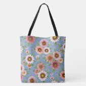 Daisy Flowers Tote Bag (Achterkant)