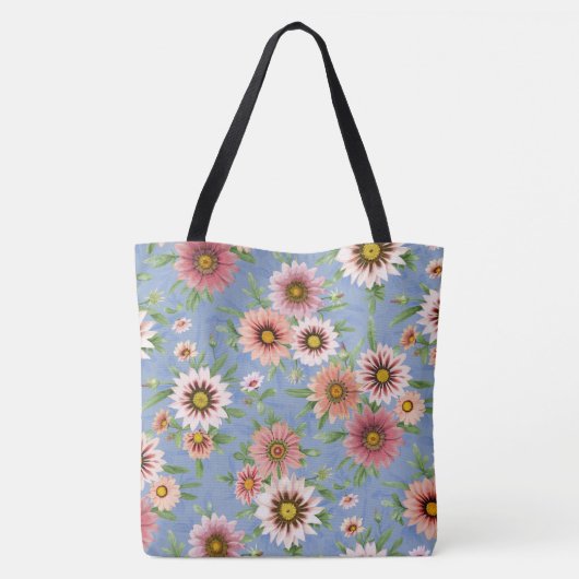 Daisy Flowers Tote Bag (Achterkant)