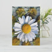 DAISY FLOWERS-uitnodiging (Staand voorkant)