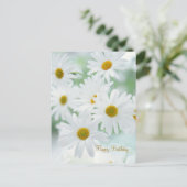 Daisy Flowers - Verjaardag Briefkaart (Staand voorkant)