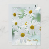 Daisy Flowers - Verjaardag Briefkaart (Voorkant / Achterkant)