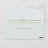 Daisy Flowers - Verjaardag Briefkaart (Achterkant)