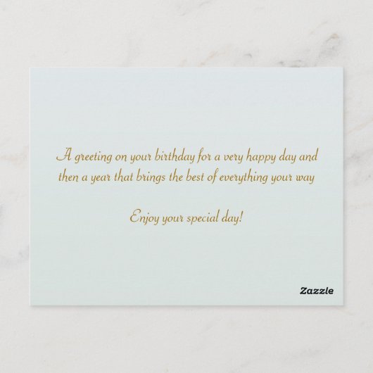 Daisy Flowers - Verjaardag Briefkaart (Achterkant)