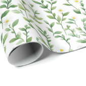 Daisy Flowers Verjaardag Cadeaupapier (Rol Hoek)