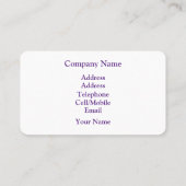 DAISY FLOWERS VISITEKAARTJE (Achterkant)