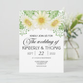 Daisy Flowers Waterverf Weddenschap (Staand voorkant)