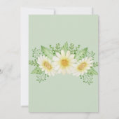 Daisy Flowers Waterverf Weddenschap (Achterkant)