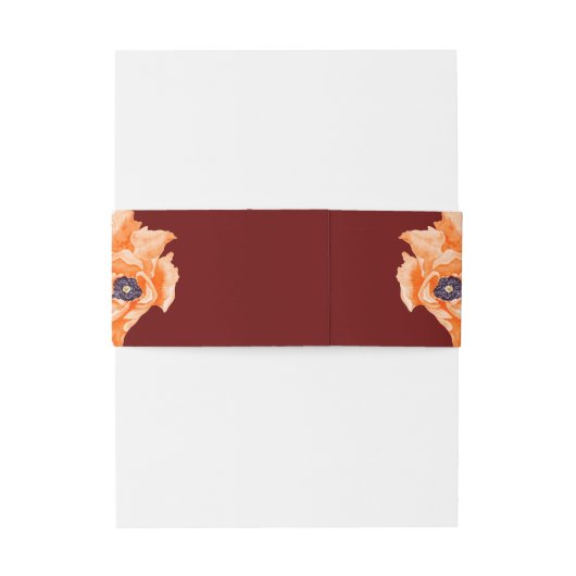 Daisy Flowers Wedding Belly Band Uitnodigingen Wikkel (Achterkant Voorbeeld)