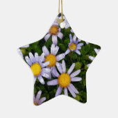 Daisy Flowers, White Yellow Flower, Natuur Daisies Keramisch Ornament (Rechts)