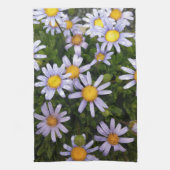 Daisy Flowers, White Yellow Flower, Natuur Daisies Theedoek (Verticaal)