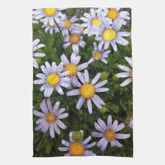 Daisy Flowers, White Yellow Flower, Natuur Daisies Theedoek (Verticaal)