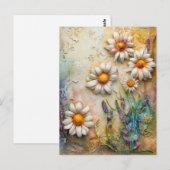 Daisy Flowers Wildflower Floral Natuur Art Briefkaart (Voorkant / Achterkant)