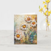 Daisy Flowers Wildflower Floral Natuur Art Kaart (Gele Bloem)
