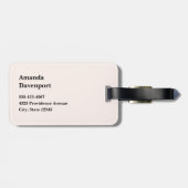 Daisy Flowers with a Beautiful Butterfly Bagagelabel (Achterkant horizontaal)