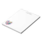 Daisy Flowers with a Beautiful Butterfly Notitieblok (Linkerzijde)