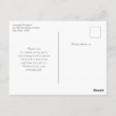 Daisy Flowers with a Beautiful Butterfly Thank You Briefkaart (Achterkant)