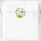 Daisy Flowers Witte stickers Daisies Bloemen op ma (Tas)