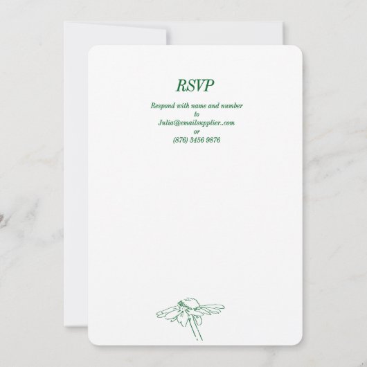 Daisy Foto Dertigste Verjaardagsfeest Kaart (Achterkant)