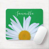 Daisy Foto Kelly Green Elegant Wit Script Muismat (Met muis)