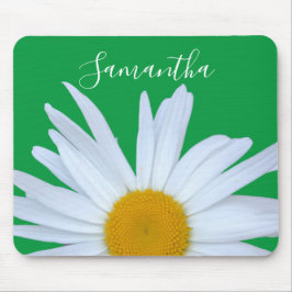 Daisy Foto Kelly Green Elegant Wit Script Muismat