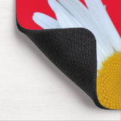 Daisy Foto Rood Elegant Wit Script Muismat (Hoek)