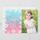 Daisy Foto Uitnodiging (Voorkant)